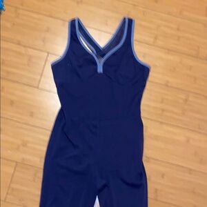 Athletic Navy Jumpsuit for the gym